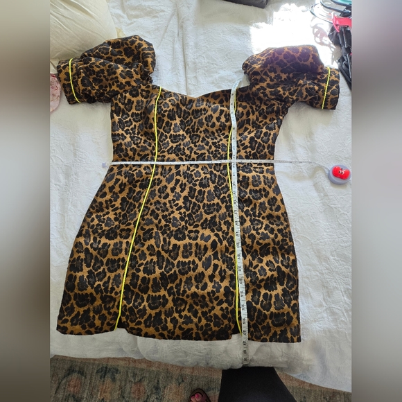 For Love and Lemons Jett Leopard Fitted Mini Dress - Picture 3 of 4